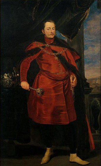 Portrait of prince Wladyslaw Vasa in Polish costume